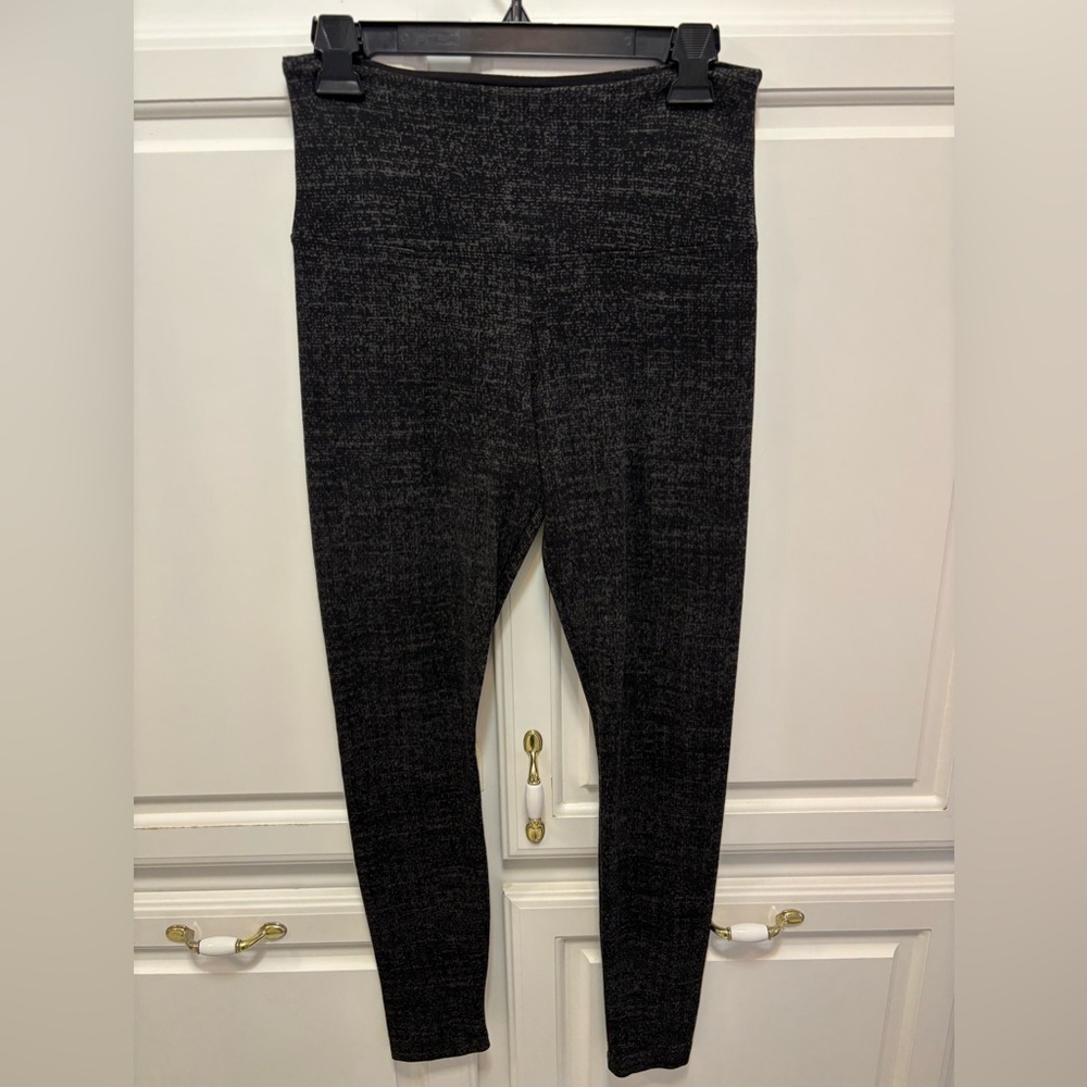 Lysse Gray Black Front Seam Patterned Leggings Pants Women’s Size Medium